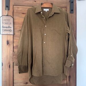Christian Dior shirt green 15 1/2 32/33 cotton
